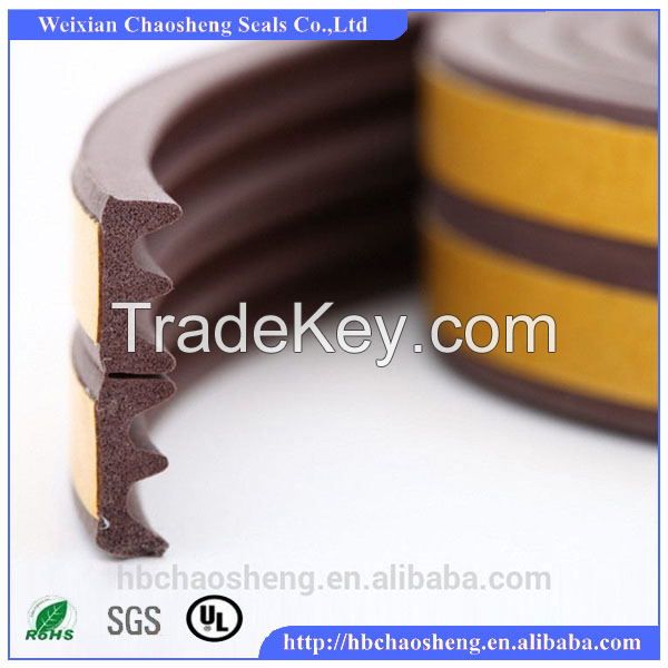 E type wooden door rubber seals