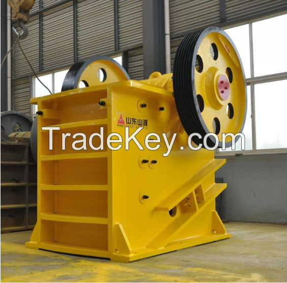 High capacity jaw crusher