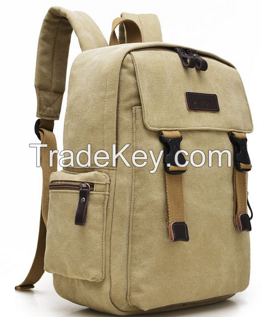 wholesale retro canvas computer backpack