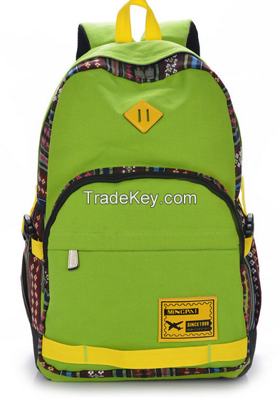 wholesale retro canvas computer backpack