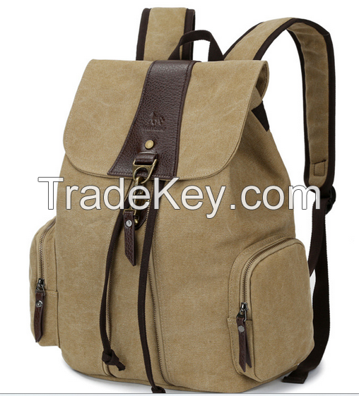 wholesale retro canvas computer backpack