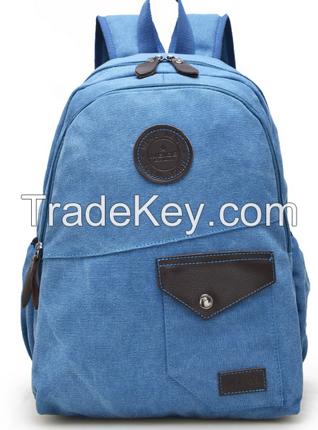 wholesale retro canvas computer backpack
