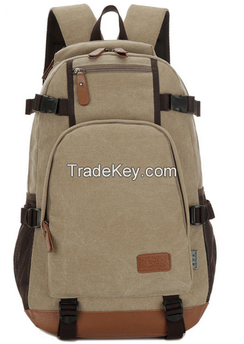 wholesale retro canvas computer backpack