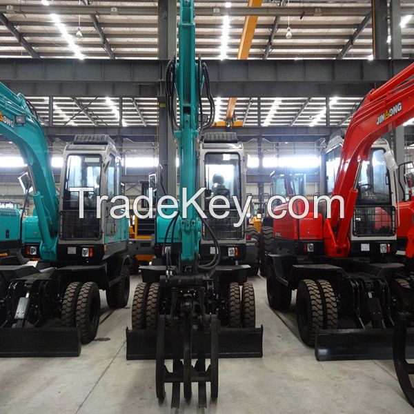 Good quality,JINGONG JGM9075L WHEEL EXCAVATOR  for sale 