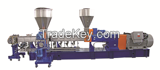 Plastik machine high torque 6542 PP granules steel twin screw extruder price