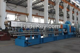 Factory supply high torque dobule screw extruder pallet making machine for sale