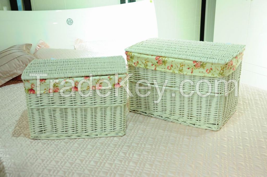 square wicker storage basket