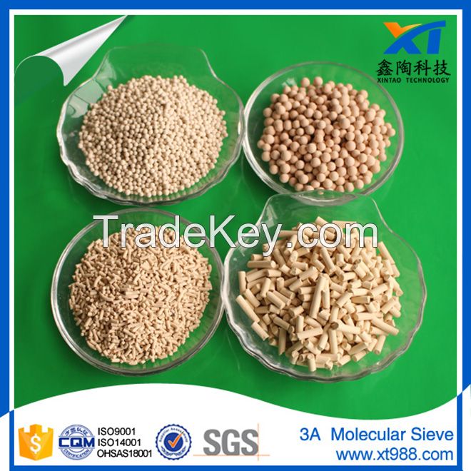 A grade high purity zeolite 3A molecular sieve for liquid alcohol drying