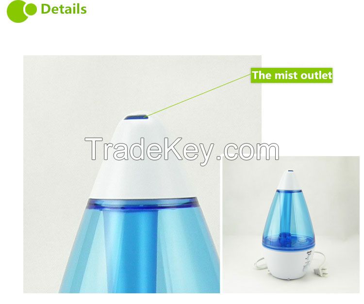 Drop shape spray mist LED aromatherapy Humidifier GL-6650