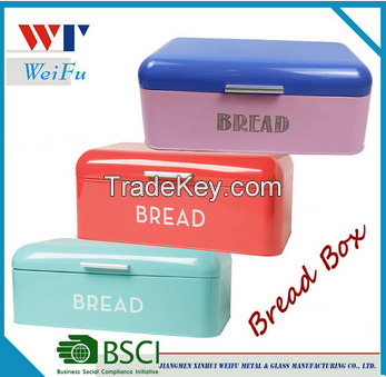 Colorfull Metal Bread Box