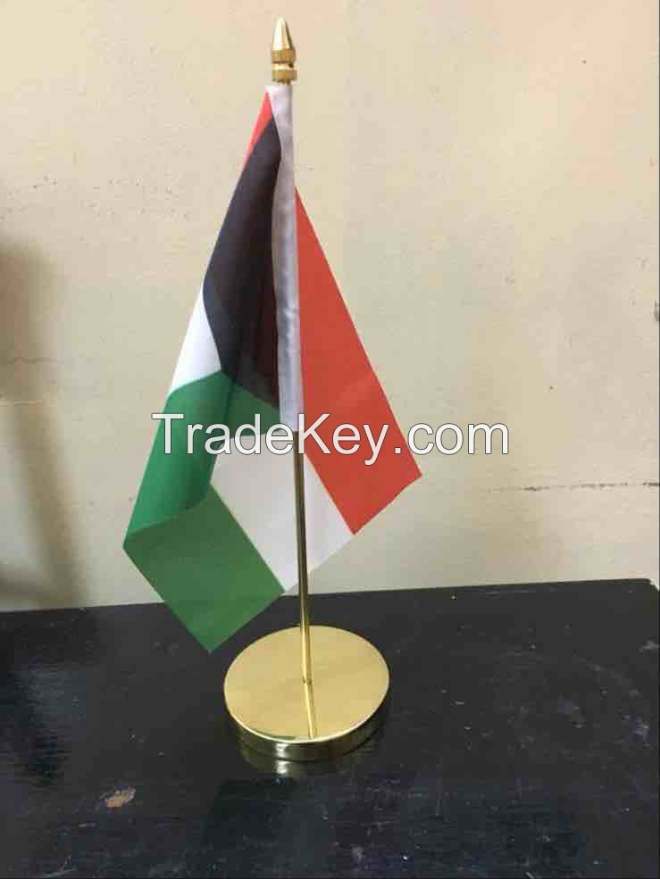 Desk Top Flag with base & pole 