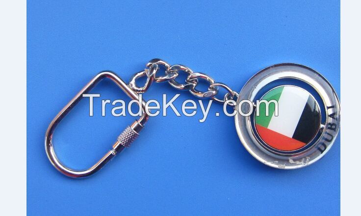 Popular Selling U.A.E National Flag Medal Keychain Design