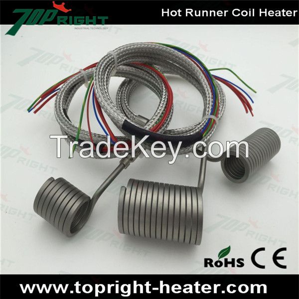 25mm Coils with J thermocouple for heating Coil Heater Hot Runner Heat