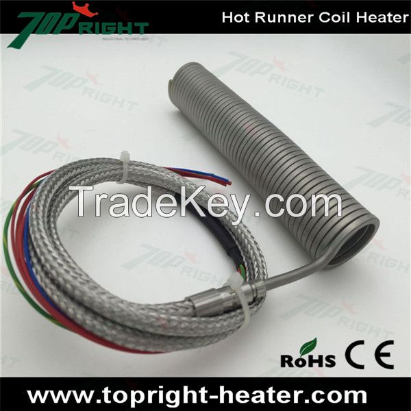 25mm Coils with J thermocouple for heating Coil Heater Hot Runner Heat