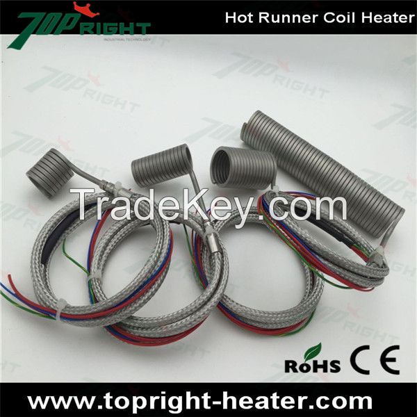 25mm Coils with J thermocouple for heating Coil Heater Hot Runner Heat