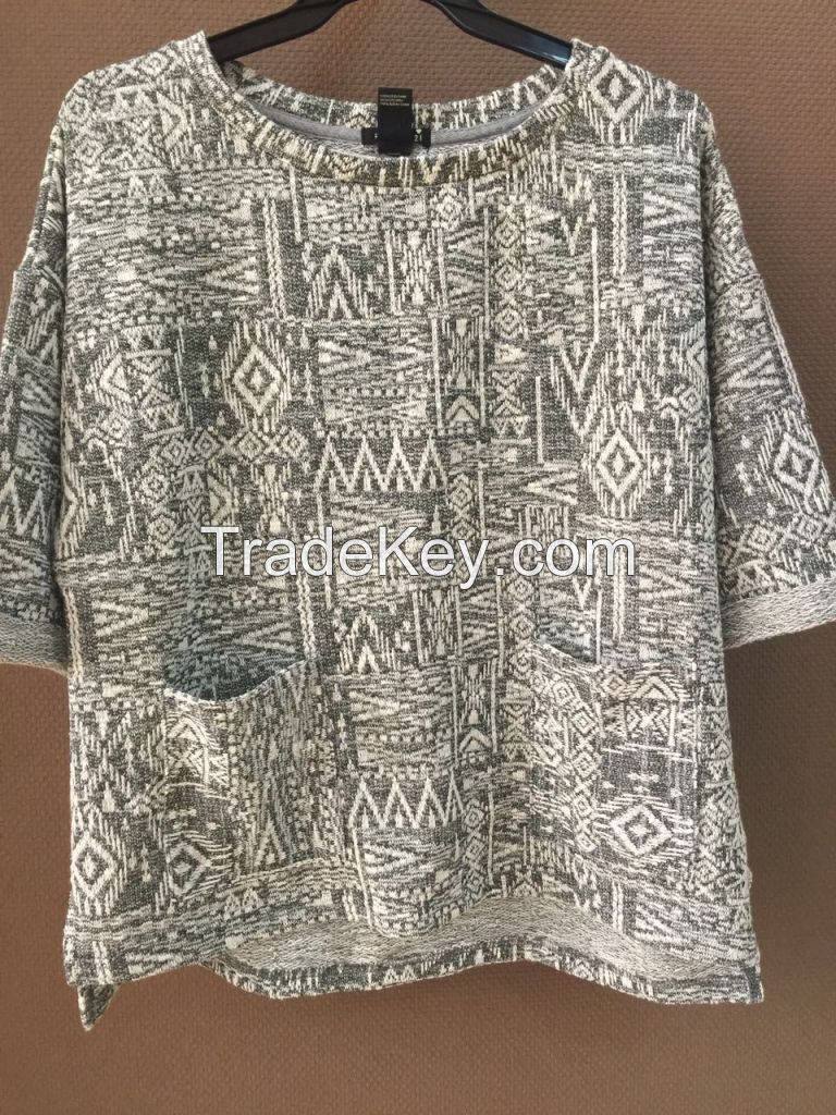 sweater knit & jacquard fabric