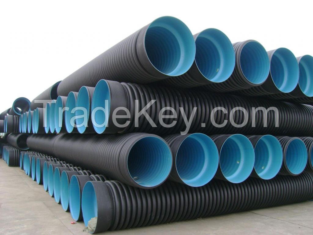 HDPE-Corrugated Sewage Pipe-Inside Diameter: Î¦200ã��Î¦300ã��Î¦400ã��Î¦500ã��Î¦600ã��Î¦800, Ring-Bending Stiffness: SN4 4KN/ã�¡; S