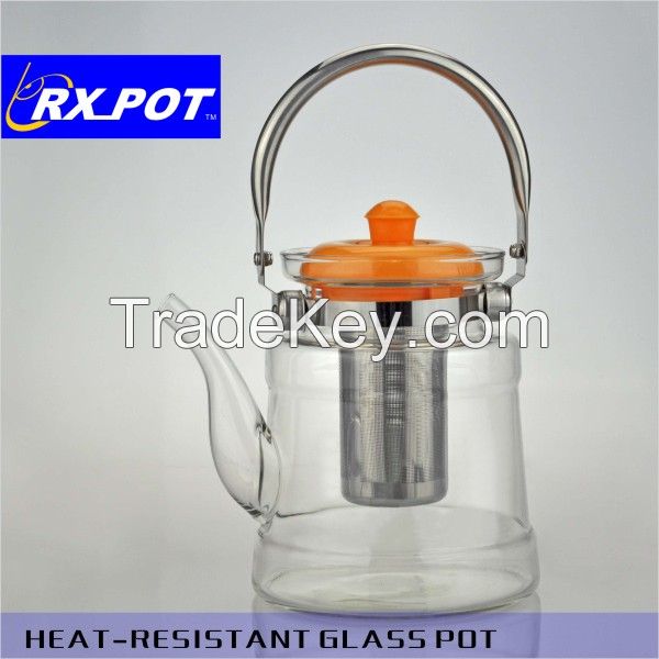 Promotional glass tea pot