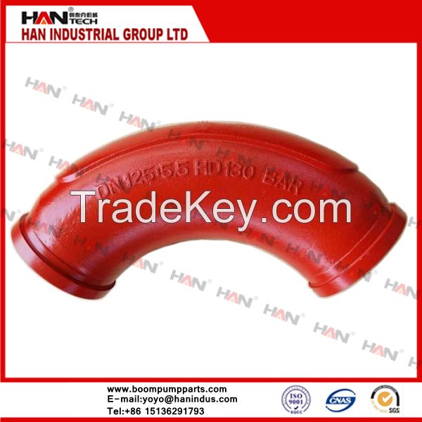 elbow 90 degree 5.5 Pipe Elbow OEM 261402007 6 Concrete Pump spare parts accessories for Putzmeister