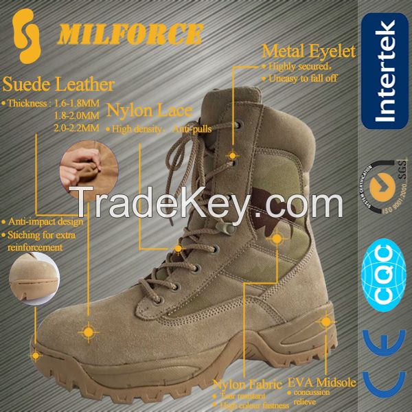 2016 China factory price lightweight military desert boots army boots