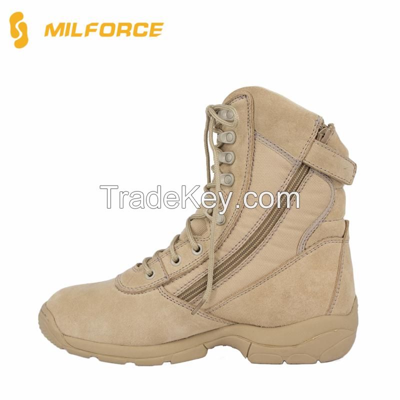 Quick Wear Waterproof Fabric Desert Army Military Boots