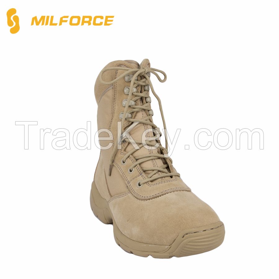 Quick Wear Waterproof Fabric Desert Army Military Boots