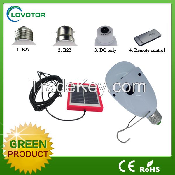 Solar light LED bulb light Solar power DC AC use with 1W  solar panel