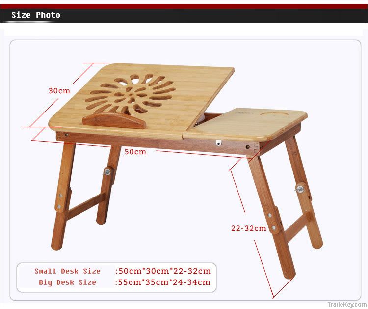 Bamboo Folding Computer Desk