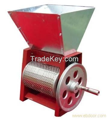 Manual hand coffee cocoa pulper peeling huller shelling machine