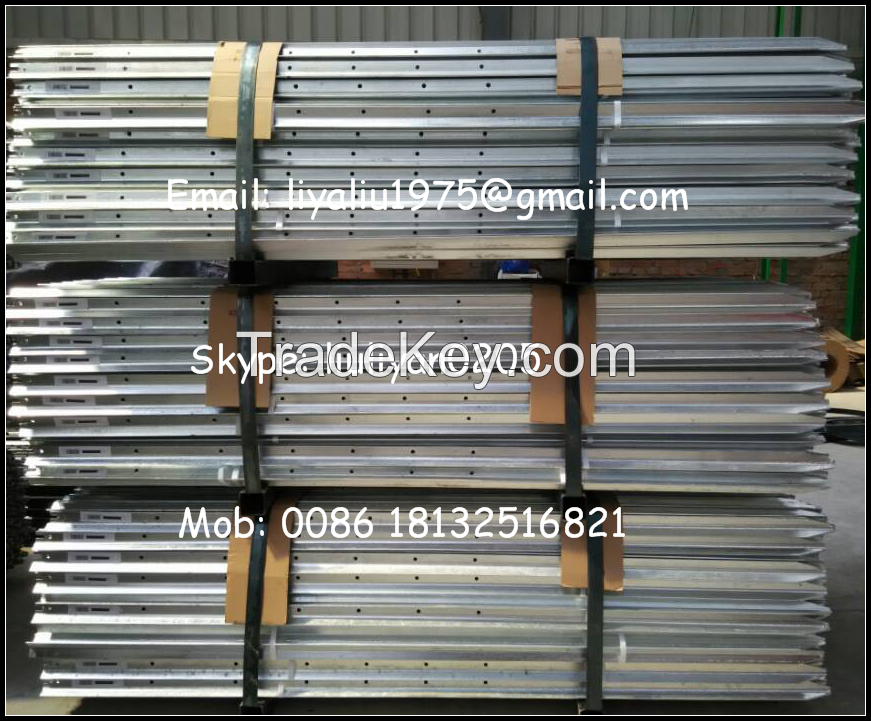 Australian standard hot dipped galvanized metal Y fence post