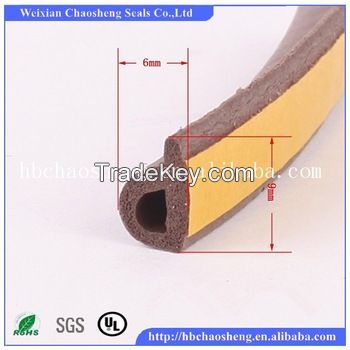 EPDM P type self-adhesive rubber seal strip