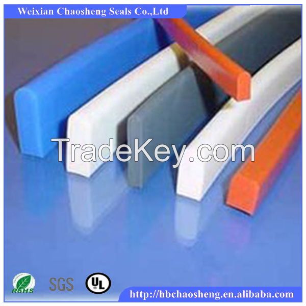 Extrusion silicone sponge seal strip silicone foamed rubber seal strip