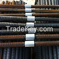 High tensile strength rib peeling rebar coupler