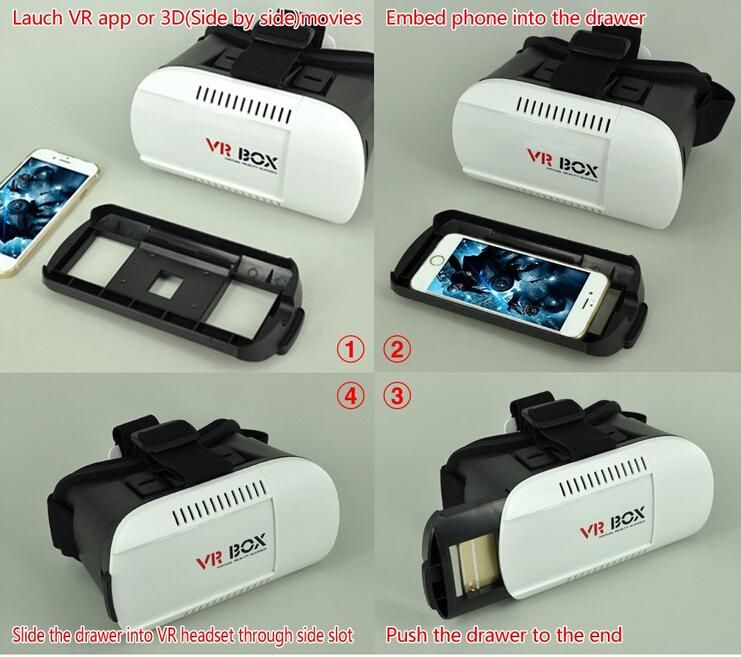 Promotional Universal Mobile Phone 3D VR Glasses VR Box Google Glasses