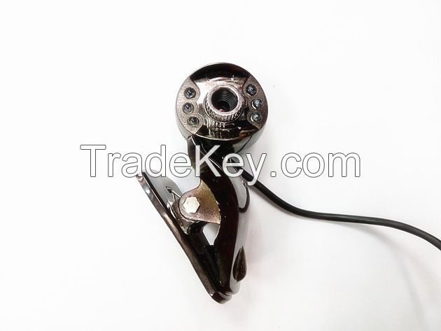 round digital camera with 6 led and sandwich clip