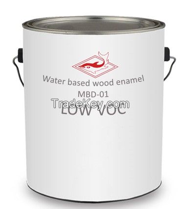 Water based wood enamel