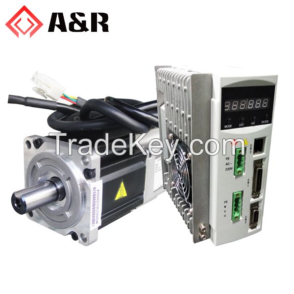 400w, 3phase 220V low inertia ac servo motor with  ac servo amplifier