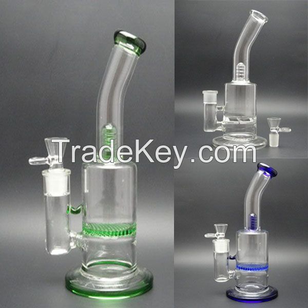 Newest illadelph glass bong glass bubbler 10.5" colorful water pipe oil rig 18.8mm New glass water pipes bongs