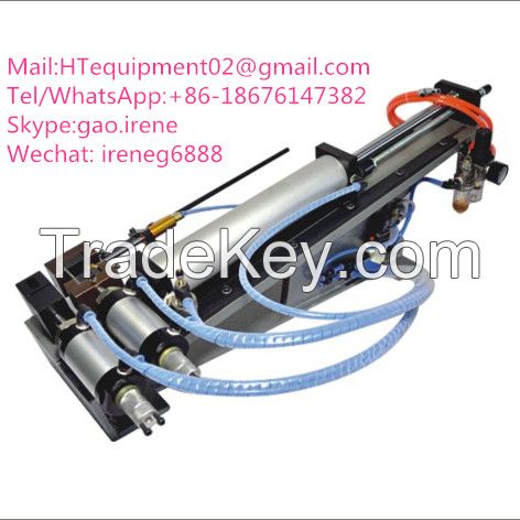 Automatic electrical crimping machine with single end