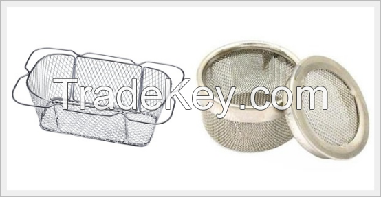 Processing of ultrasonic cleaning basket