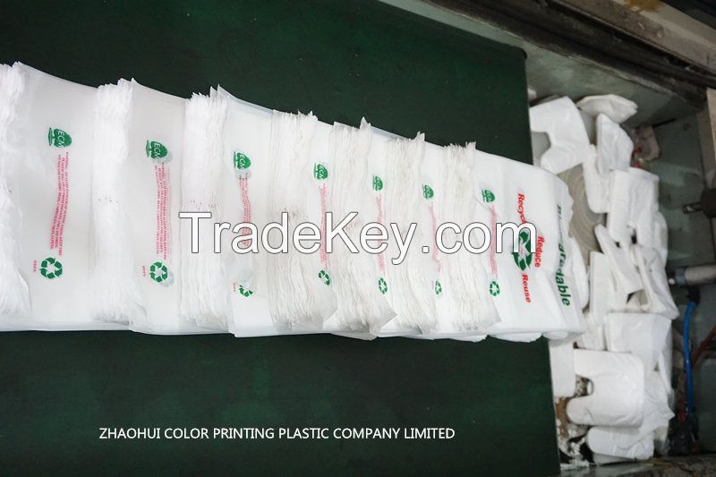 Plastic Retail Shopping T-Shirt Bag