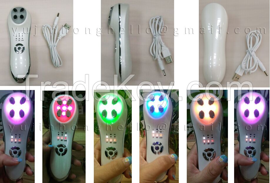 light RF beauty device EMS &amp;amp; Led light therapy facial beauty care instrument