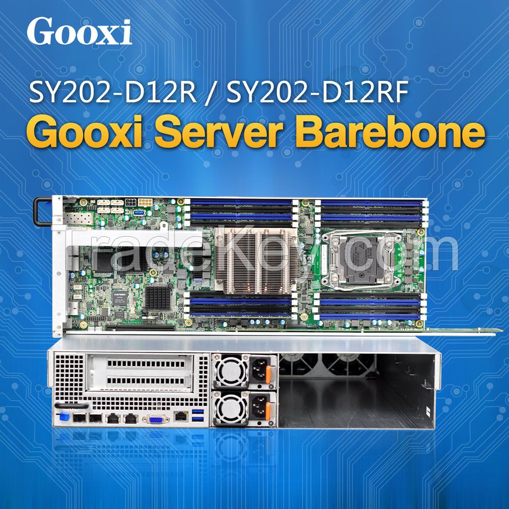 2U server barebone case chassis Controller Storage Server 12 HDDs Gooxi ST201-S12REH single motherboard Xeon E3-1200 V3/V4