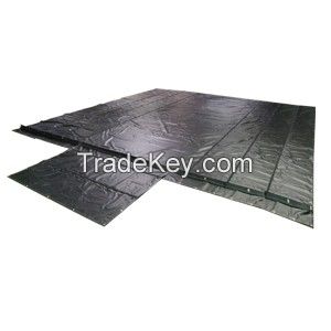 black pvc d-ring tarpaulin sheet