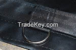 black pvc d-ring tarpaulin sheet