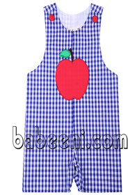 Nice apple applique boy jon jon - BB625