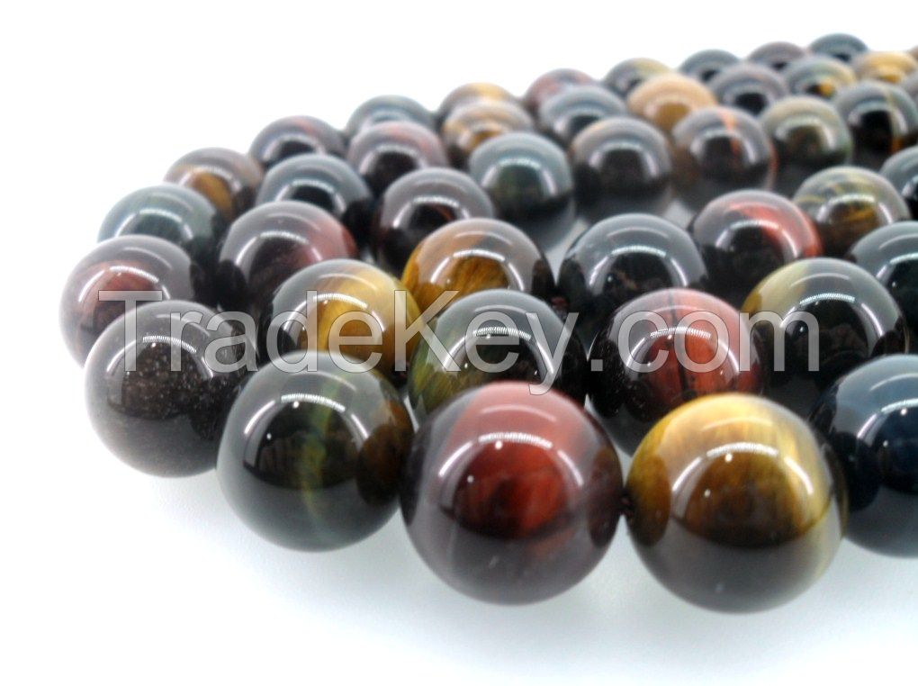 Wholesale fashion semi precious tiger eye yellow gemstone jewelry bead