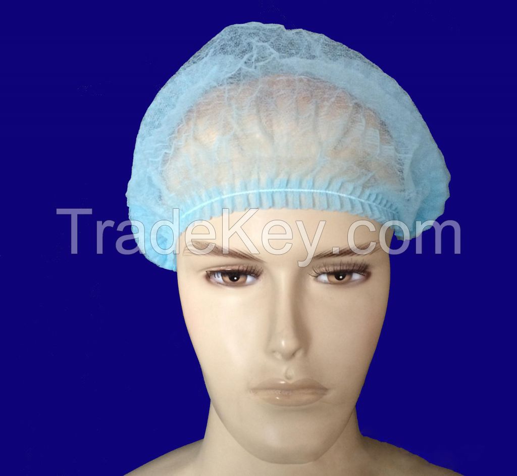 Disposable Bouffant Cap,Mob Cap,Clip Cap Surgical Caps