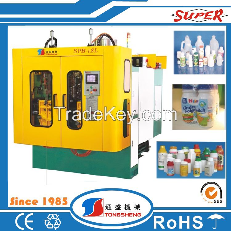 1.8L Chinaplas Plastic Blowing Machine HDPE/PETG Bottle Making Machine