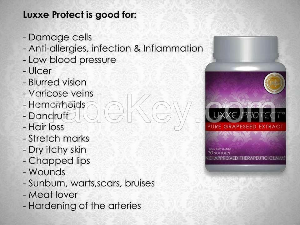 LUXXE PROTECT: Pure Grape Seed Extract